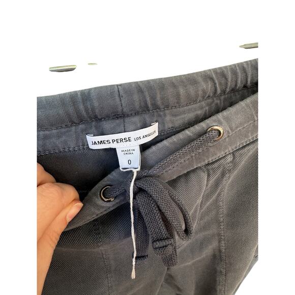JAMES PERSE Los Angeles Soft Drape Pant Carbon Pigment Gray Size 0 Athleisure - Picture 3 of 9